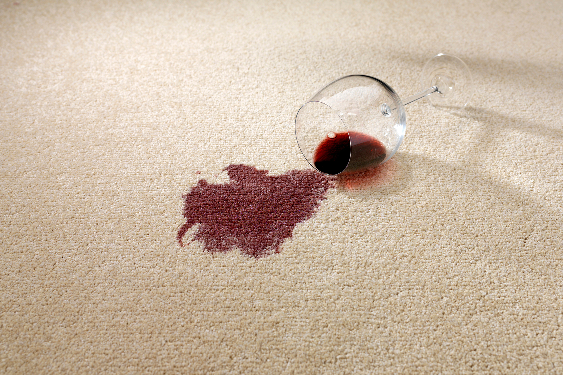 how to get red wine out of carpet