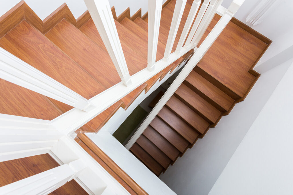 tiled stairs in a luxury minimalist appartment