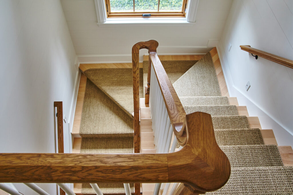 stairs flooring ideas with a carpet runner